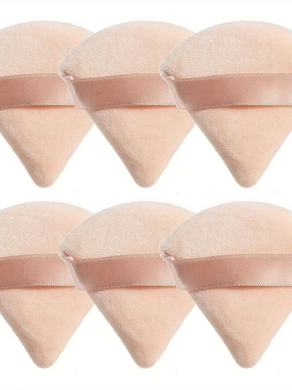 6 Pcs Beauty Makeup Triangle Powder Puff Sponges